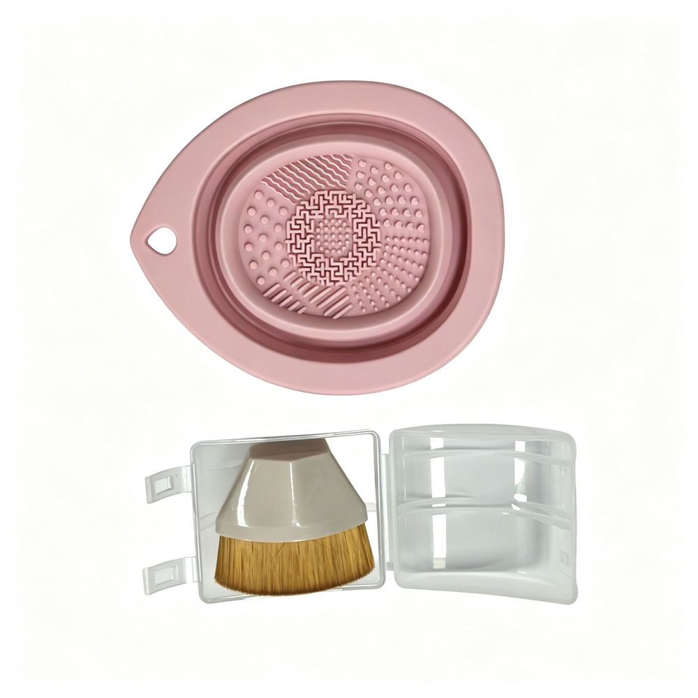 Makeup Brush Set - مجموعة أدوات تنظيف فرشاة كريم الأساس