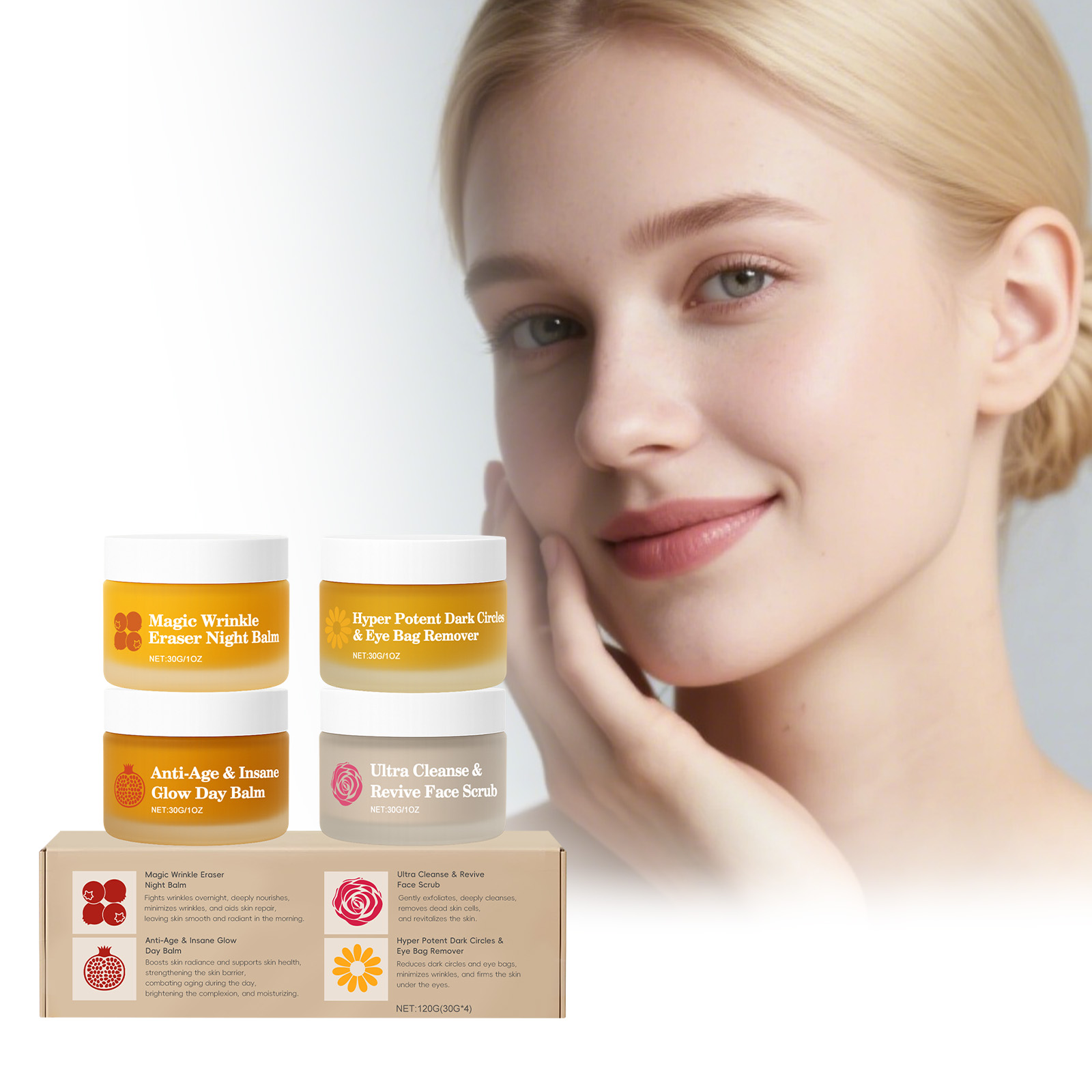 Anti-Aging Face Cream - بدلة العناية بالبشرة متعددة التأثير ليلا