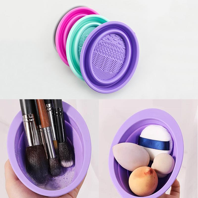 Makeup Brush Set - منظف فرشاة مكياج من السيليكون الناعم