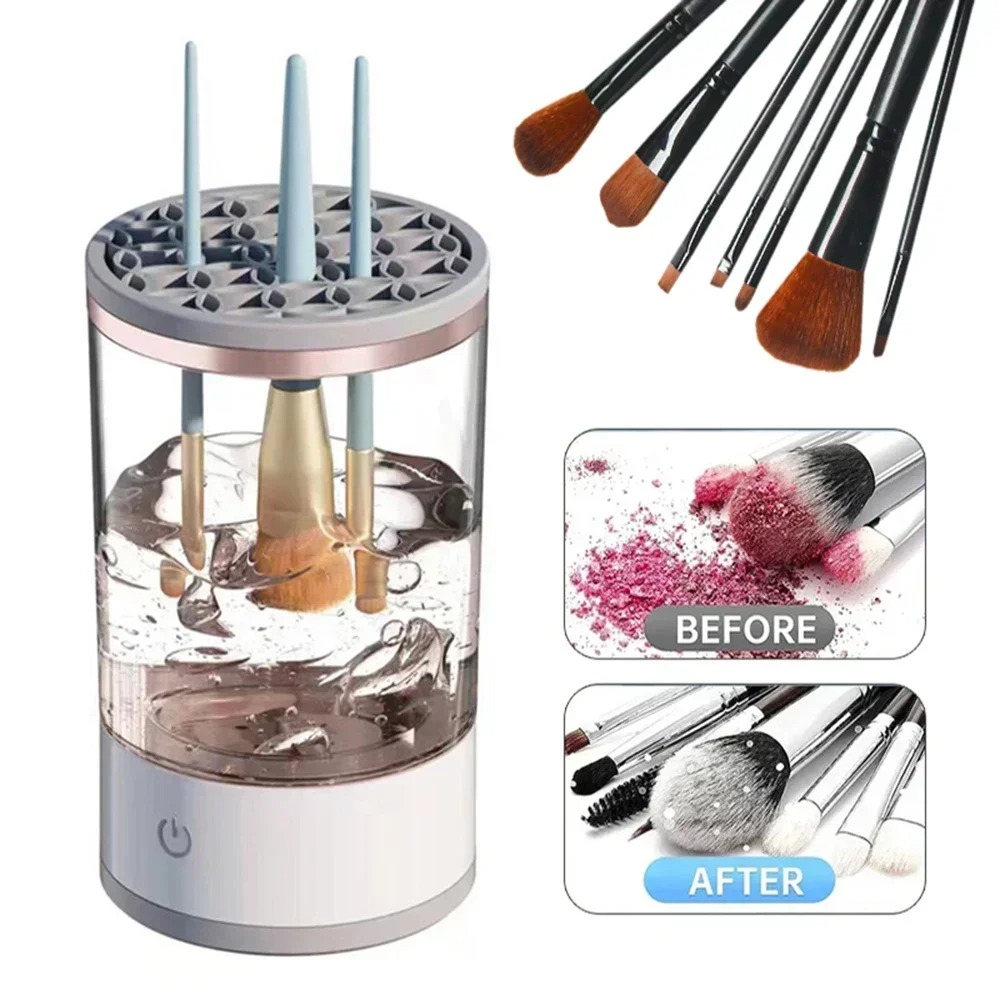 Makeup Brush Set - جهاز تنظيف فرش المكياج الكهربائي الأوتوماتيكي