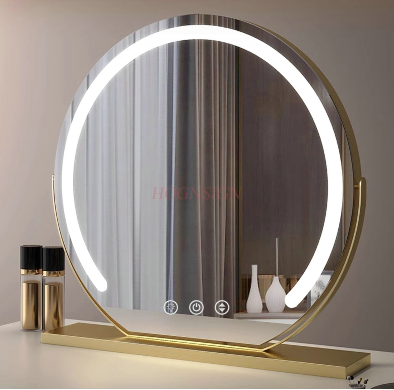 Makeup Master Beauty Salon - مرآة مكياج LED مع إضاءة، مرآة