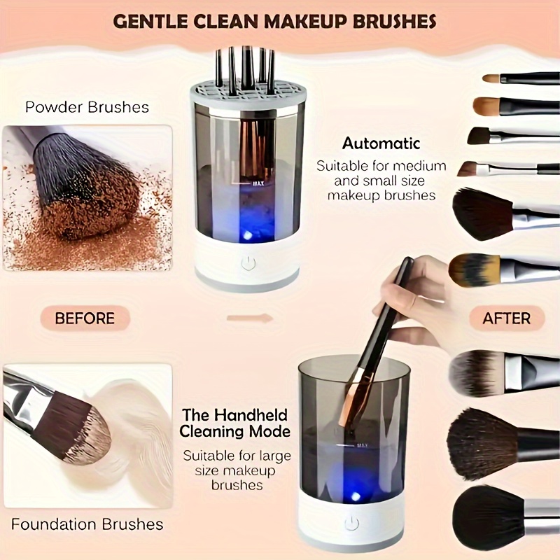 منظف فرش المكياج الكهربائي الأ - مراجعة Makeup Brush Set وسعره