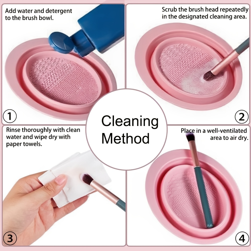وعاء تنظيف فرش المكياج القابل  - مراجعة Makeup Brush Set وسعره