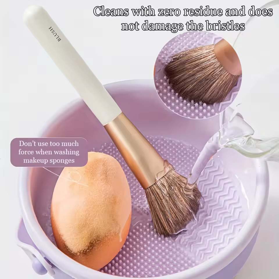 وعاء تنظيف فرش المكياج، أداة ت - مراجعة Makeup Brush Set وسعره