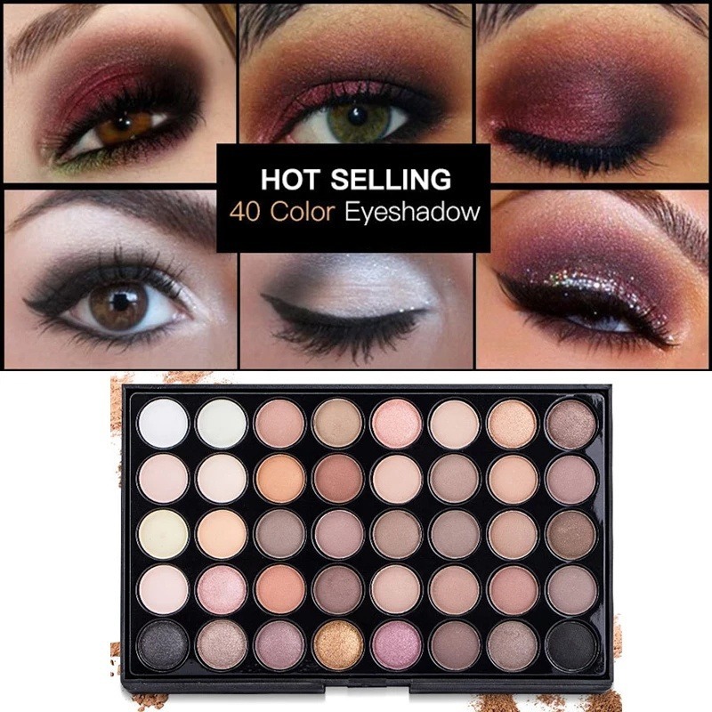 باليت ظلال عيون بـ 40 لونًا -  - مراجعة Beauty Makeup Palette وسعره